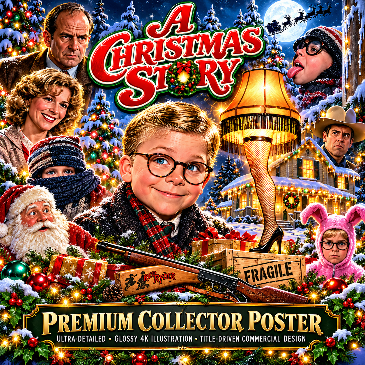 Premium collector poster style preview